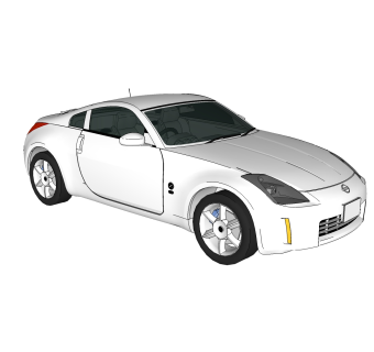 现代汽车免费su模型，现代汽车sketchup模型，汽车草图大师素材下载