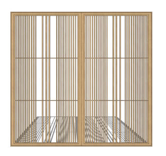 现代屏风隔断su模型，隔断草图大师模型下载