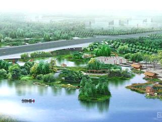 滨水河道带景观设计案例
