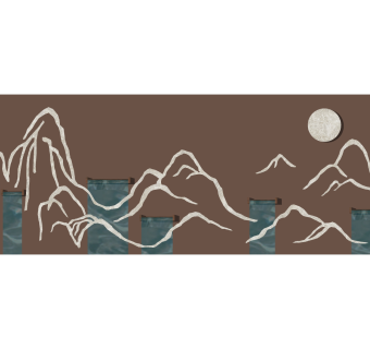 新中式景墙sketchup模型下载