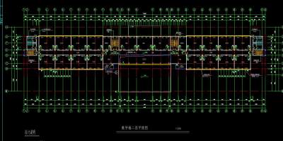 某六层中学教学楼建筑方案图CAD图纸