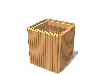 现代垃圾桶草图大师模型，垃圾桶su模型下载