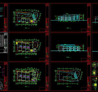 完整幼儿园cad施工图，幼儿园cad建筑图纸下载