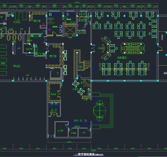 某大型酒店改造装修施工图，酒店CAD施工图纸下载