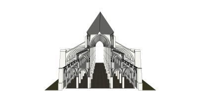 教堂草图大师模型下载、教堂su模型下载