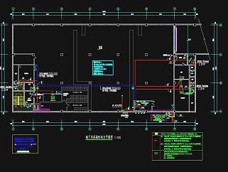 比较简单的地下车库的人防电气CAD图纸，地下车库电气设计CAD施工图下载