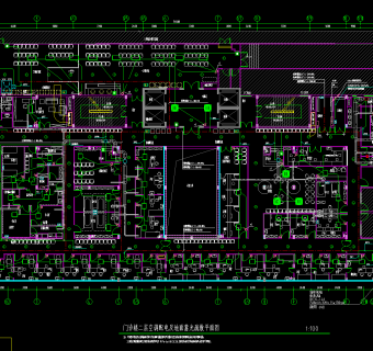 福建省立医院门诊楼电气施工图，医院门诊楼电气CAD施工图纸下