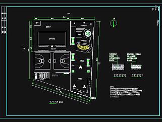 广场花架亭铁艺围墙CAD施工图，围棋CAD建筑图纸下载