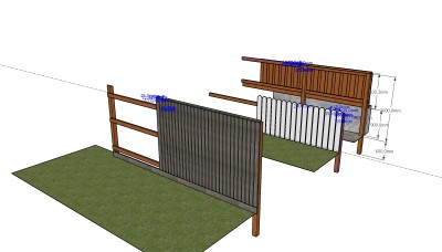 木板篱笆栏杆su模型下载、木板篱笆栏杆草图大师模型下载