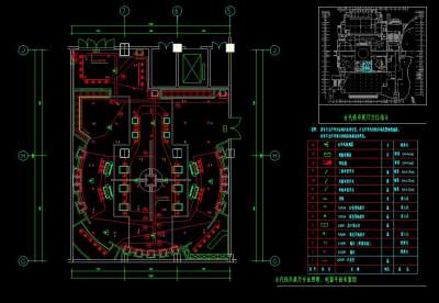 大型展馆电气图施工图CAD图纸