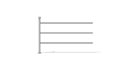现代栏杆阳台su模型下载、栏杆阳台草图大师模型下载