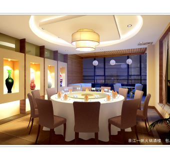 现代双层火锅酒楼CAD施工图，酒楼CAD建筑图纸下载