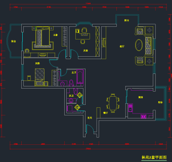 全套林苑CAD施工图，家居CAD施工图纸下载