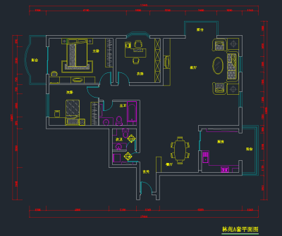 全套林苑CAD施工图，家居CAD施工图纸下载