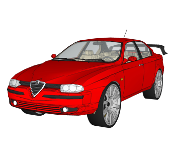 现代汽车免费su模型，现代汽车sketchup模型，汽车草图大师素材下载