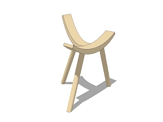  现代椅子草图大师模型，椅子SU模型下载