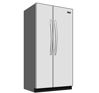 yR8wC现代冰箱免费su模型，冰箱 sketchup模型下载