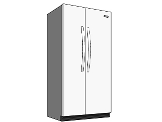 yR8wC现代冰箱免费su模型，冰箱 sketchup模型下载