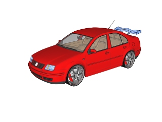 现代汽车免费su模型，汽车sketchup模型下载