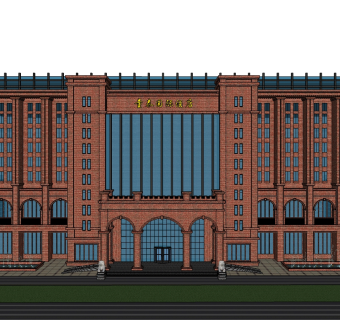 欧式酒店草图大师模型下载、欧式酒店su模型下载