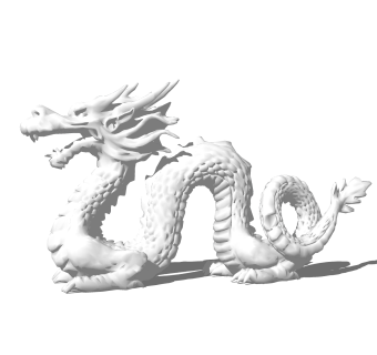 中国龙雕塑su模型,摆件草图大师模型下载