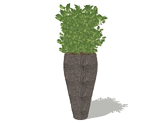 现代<em>植物</em>盆栽sketchup模型下载，<em>植物</em>盆栽草图大师模型
