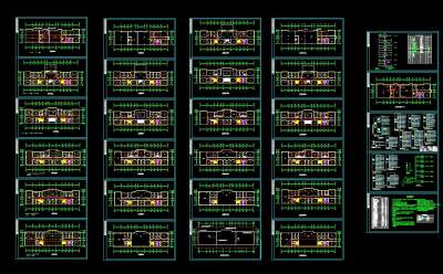 办公楼电气施工图CAD图纸