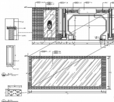 [北京]中式风格古典家具<a href=https://www.yitu.cn/sketchup/zhanting/index.html target=_blank class=infotextkey>展厅</a>CAD装修图（含效果）立面图 