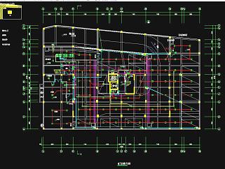 多层商住楼强弱电电气CAD施工图，商住楼电气建筑方案设计下载