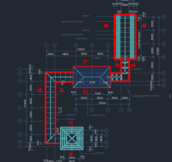 古建长廊建筑施工图，长廊CAD建筑图纸下载