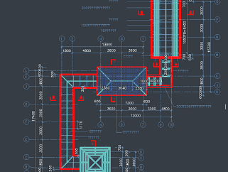 古建长廊建筑施工图，长廊CAD建筑图纸下载