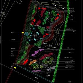 小广场绿化设计图，广场cad设计图纸下载