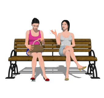 女人草图大师模型下载，3D真人sketchup模型