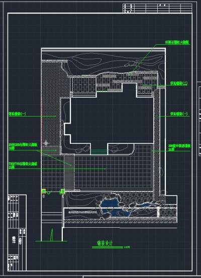 别墅花园景观设计全套图,cad建筑图纸免费下载