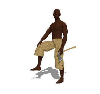 3D真人sketchup模型，人物草图大师模型下载