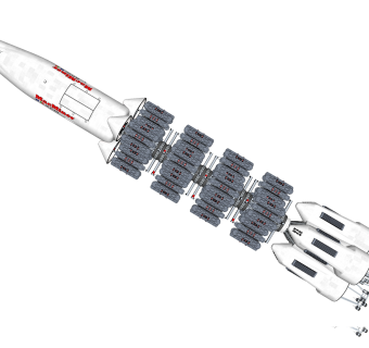 现代航空航天火箭草图大师模型，火箭su模型下载