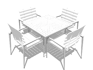 现代户外椅免费su模型，<em>户型</em>椅sketchup模型下载