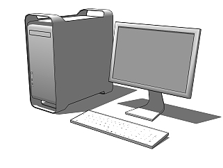 台式电脑草图大师模型，电脑sketchup模型下载