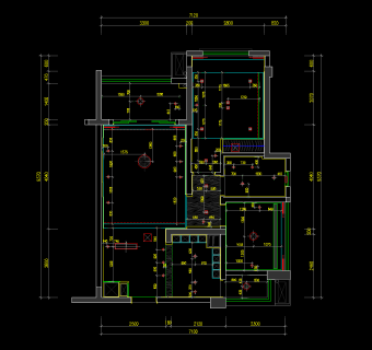 北欧风格住宅家装设计施工图，住宅家装CAD施工图纸下载