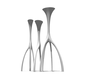 现代雕塑小品草图大师模型，雕塑小品sketchup模型免费下载