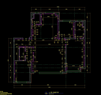 锦州南郡户型施工图CAD图纸，样板间CAD设计图纸下载