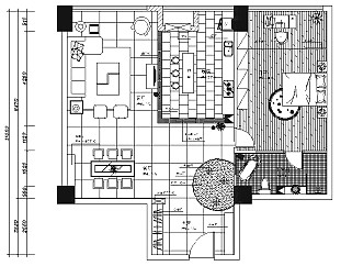 现代中式家居CAD施工图，CAD建筑图纸免费下载