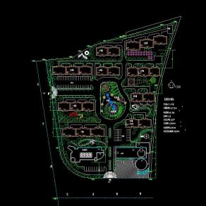 小区规划平面图CAD图纸下载
