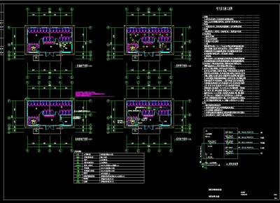 金镇公厕电气图设计施工图CAD图纸