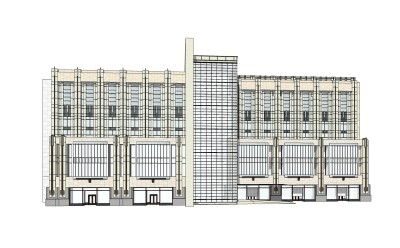 现代酒店草图大师模型，酒店sketchup模型免费下载