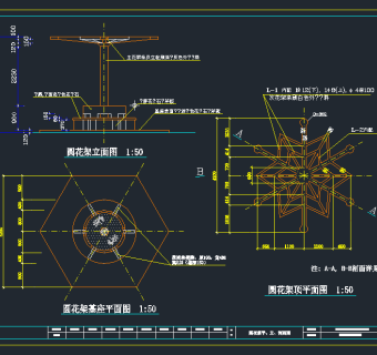 杭州城东桥段运河公园北段施工图,cad建筑图纸免费下载