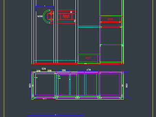 中式衣柜顶箱柜CAD图库，衣柜顶箱柜CAD图纸下载