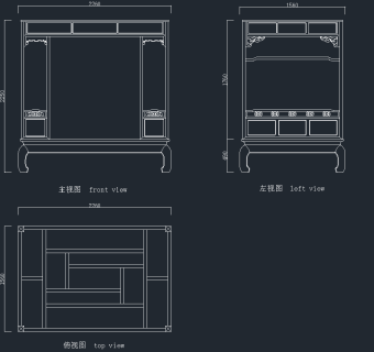 原创床榻类全套详细的CAD图库，床榻CAD图纸下载