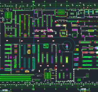 原创超市大卖场CAD平面施工图，超市大卖场CAD施工图纸下载