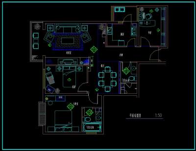 中式样板房设计图CAD施工图，CAD建筑图纸免费下载